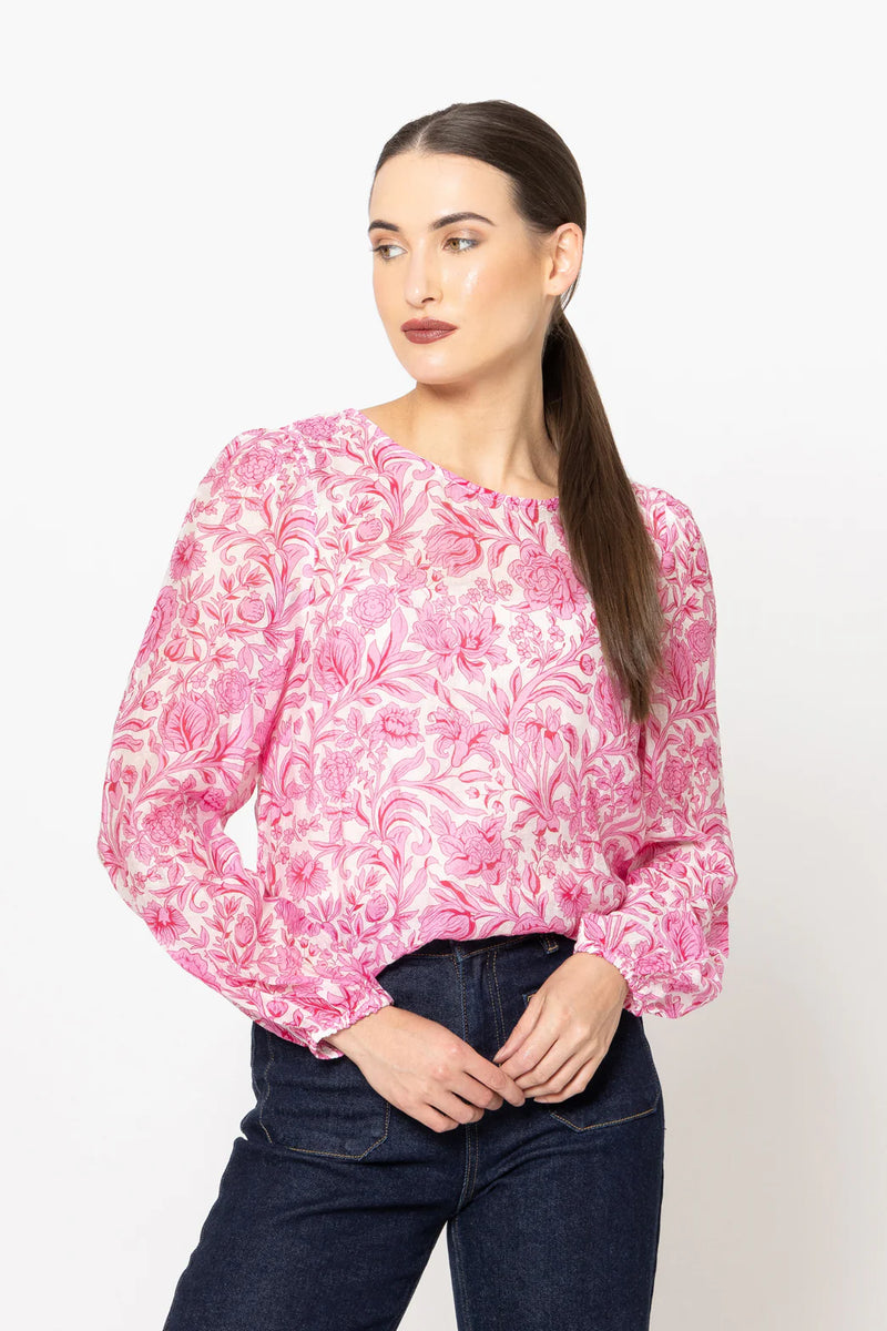 Gratitude Top - Pink Carnation