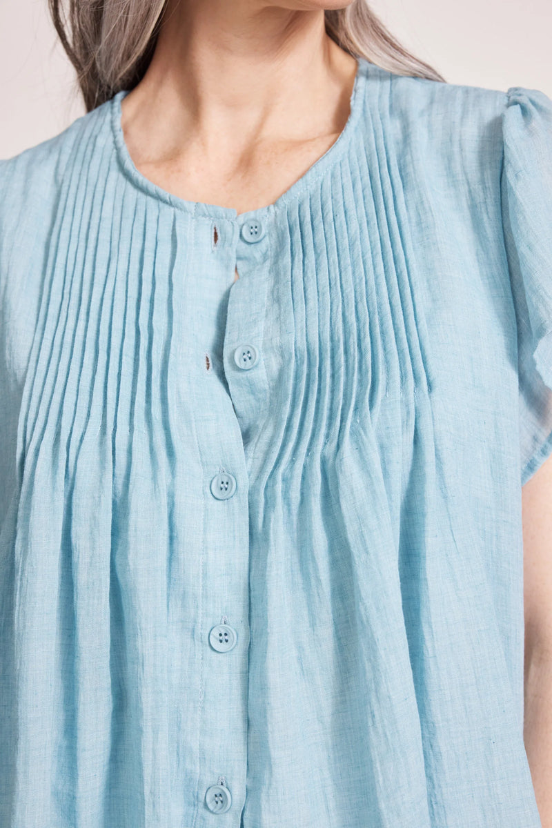 Orsula Button Top - Nimbus
