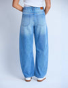 Carson Barrel Jean - Mid Blue Wash
