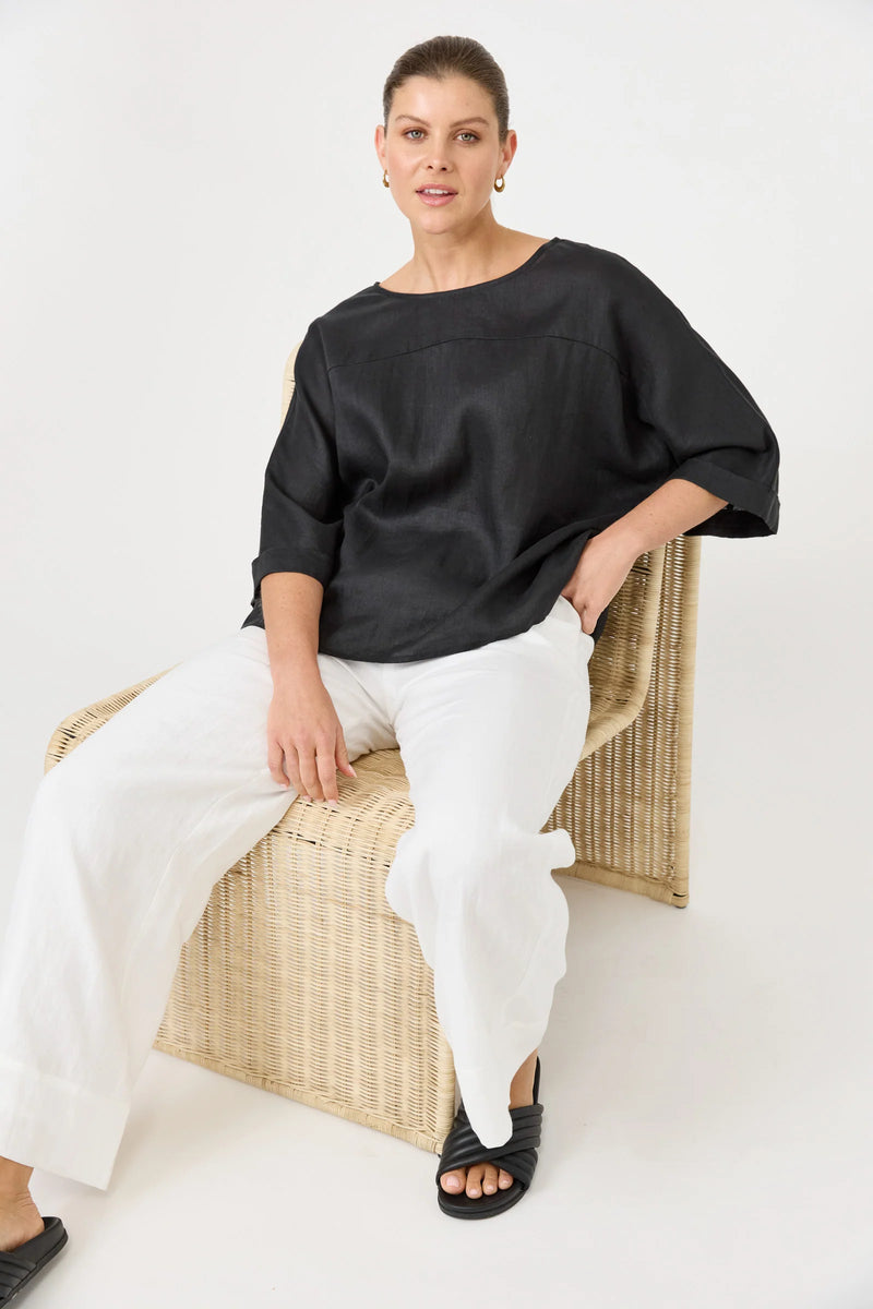 Studio Relaxed Top / Ebony