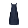 Sleeveless Balloon Dress with Front Pockets - Ink