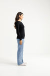 Knitted Grace Crew - Black / 50% Merino