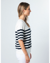 Baldwin Knit Top / Navy White Stripe