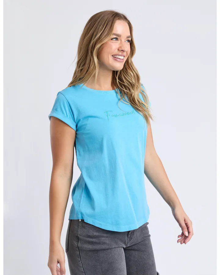 Signature Tee / Azure Blue