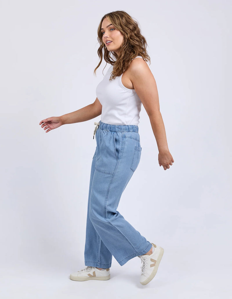 Payton Chambray Pant / Blue
