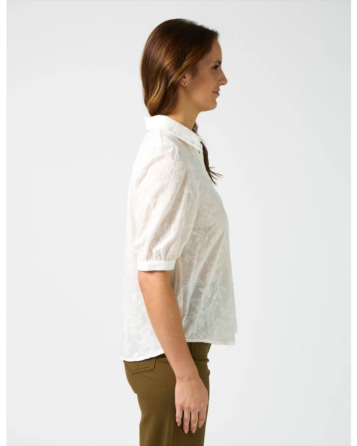 Evie Blouse / White