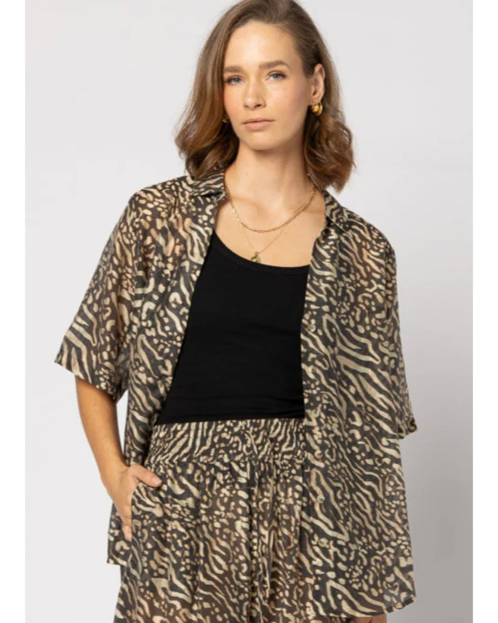 Piza Shirt - Zebra Print