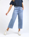 Sidney Cropped Wide Leg Jean - Light Blue Wash