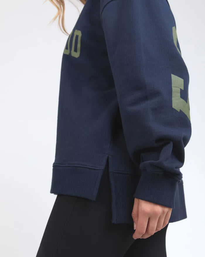 Interval Crew / Navy with Khaki Logo