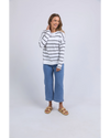 Layne Stripe Theow On Top  / Charcoal