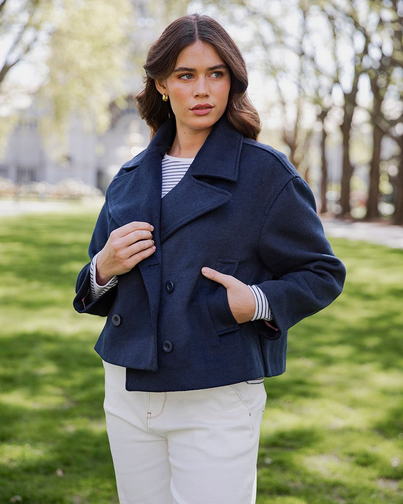 Harley Peacoat - Dark Sapphire