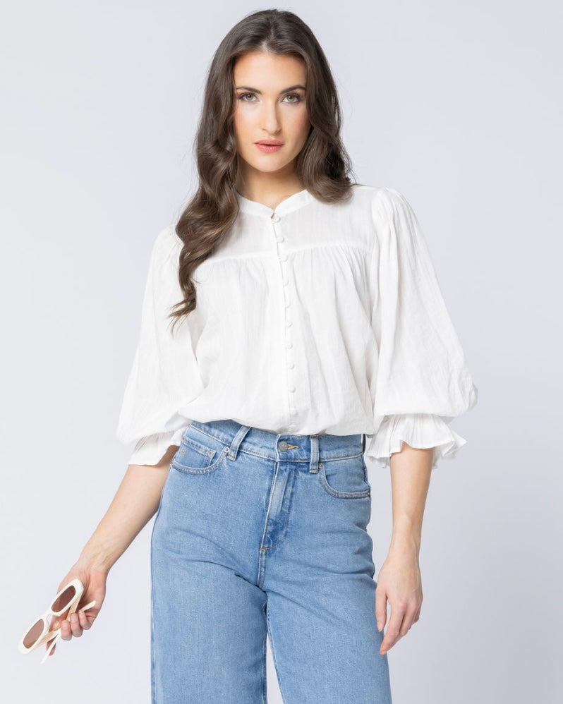 Celia Top / White Lines