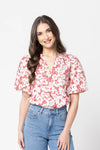Relaxed Butterfly Top / Ruby Bloom