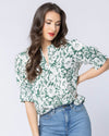 S/S Movement Blouse/ Forest Shadow