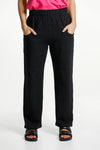 Avenue Pants - Black with Black Cross