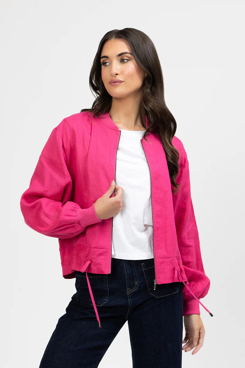 Keen Jacket/ Fuchsia / Linen