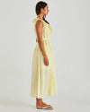 Lilla Ruffled Neck Dress / Butter Yellow