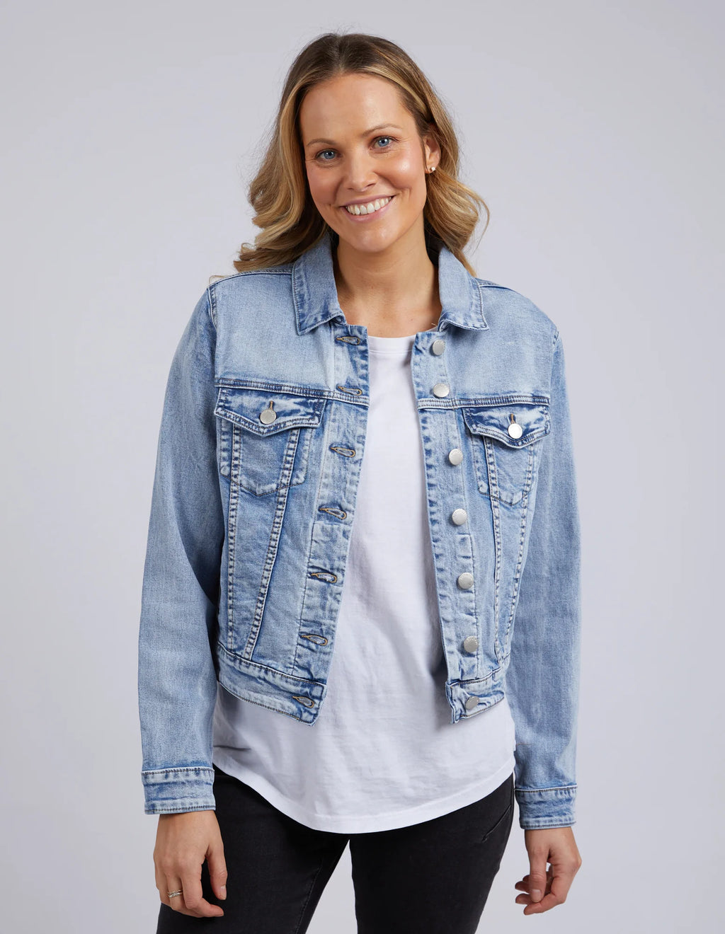 Georgia Denim Jacket Light Blue Denim