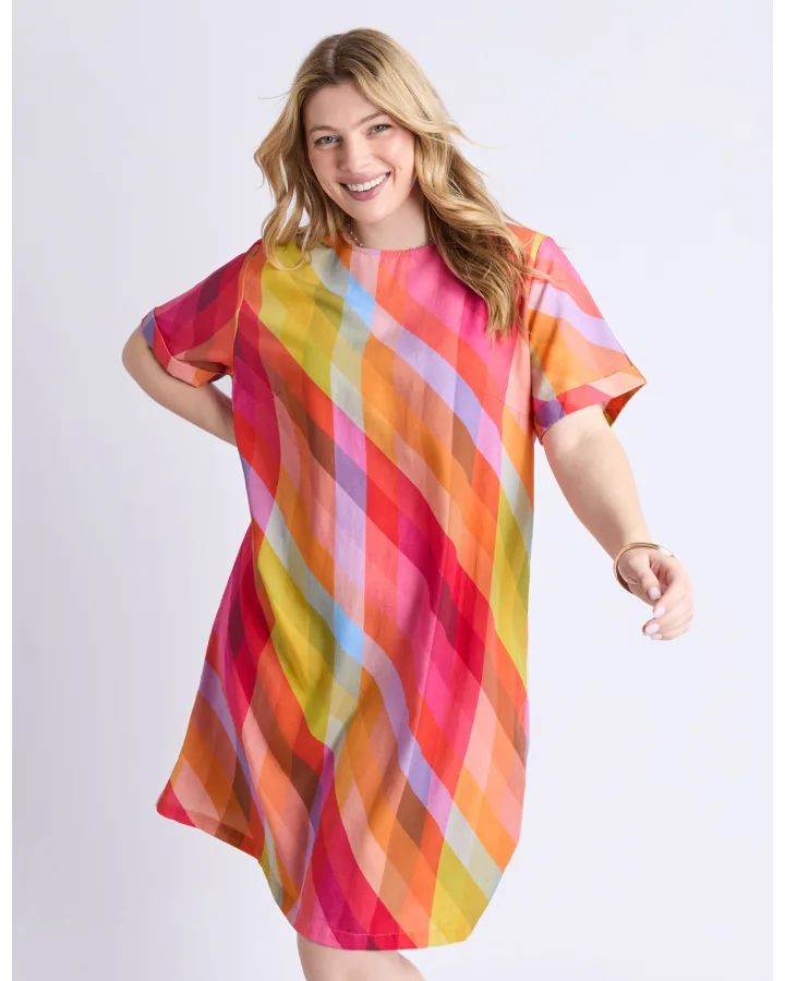 Rena Dress / Striped Print