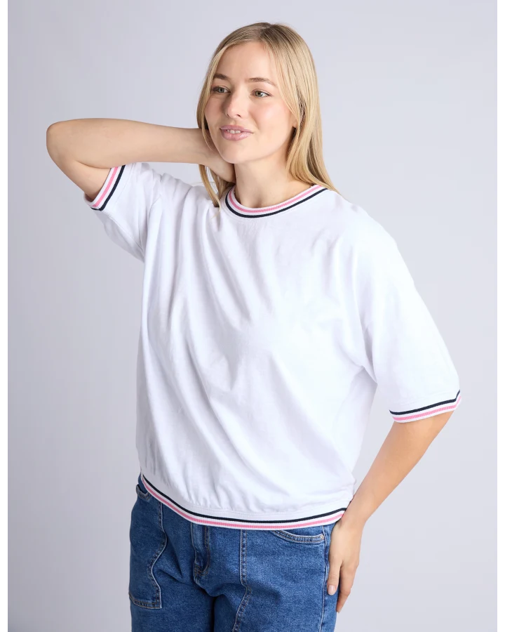 Faye S/S  Sweat / White