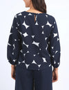 Demi Spot Top / Navy