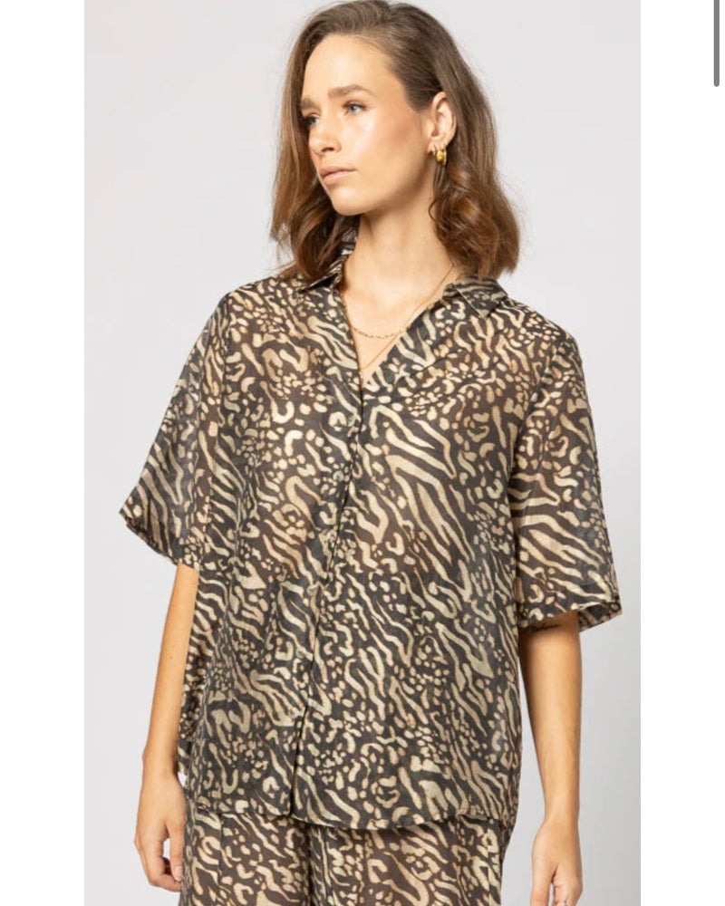 Piza Shirt - Zebra Print