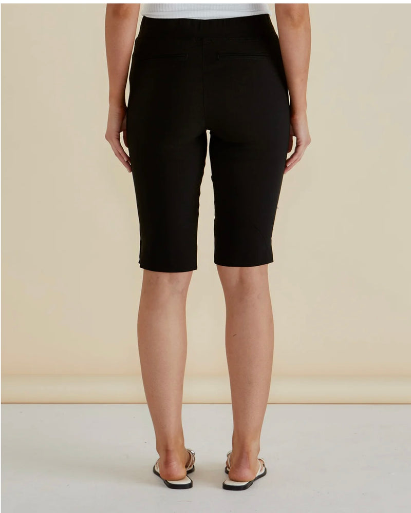 Bermuda Bengaline Shorts / Black