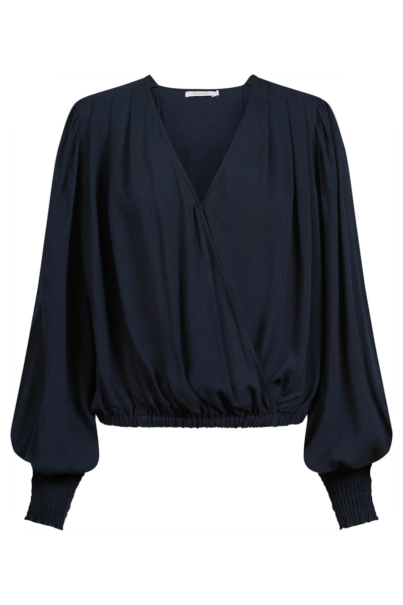 Oline Cropped Top - Navy