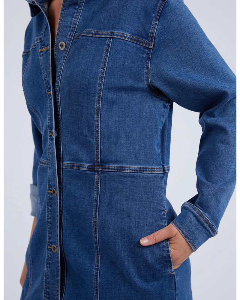 Gwen L/S Denim Dress