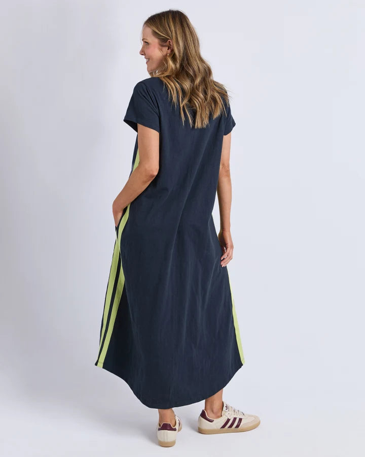 Recovery Dress / Navy - Neon Yellow