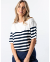 Baldwin Knit Top / Navy White Stripe