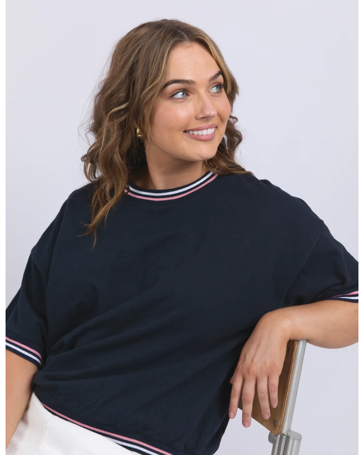 Faye S/S Sweat / Navy