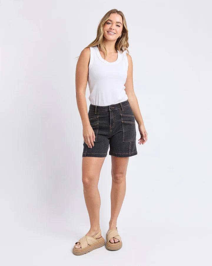 Balmy Short / Washed Black
