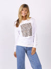Leopard Sweat / White
