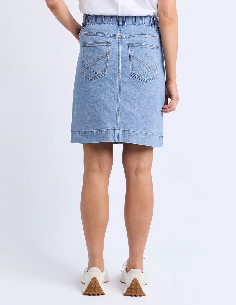 Atlas Denim Skirt / Blue