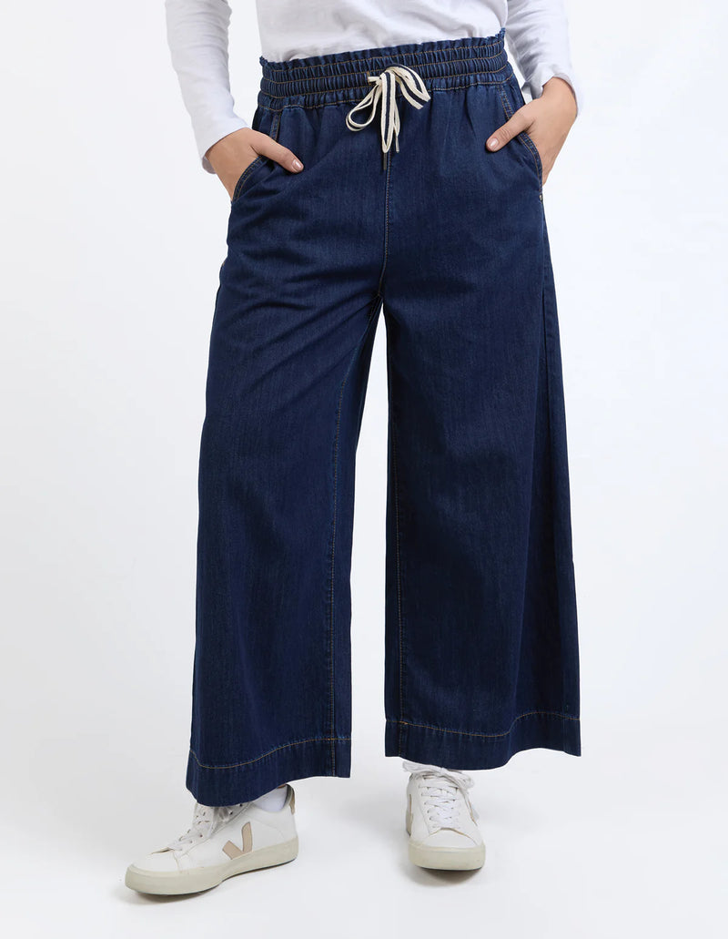 Greta Wide Leg Pant - Extra Dark Wash