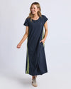 Recovery Dress / Navy - Neon Yellow