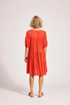 Alegria Midi Dress - Coral