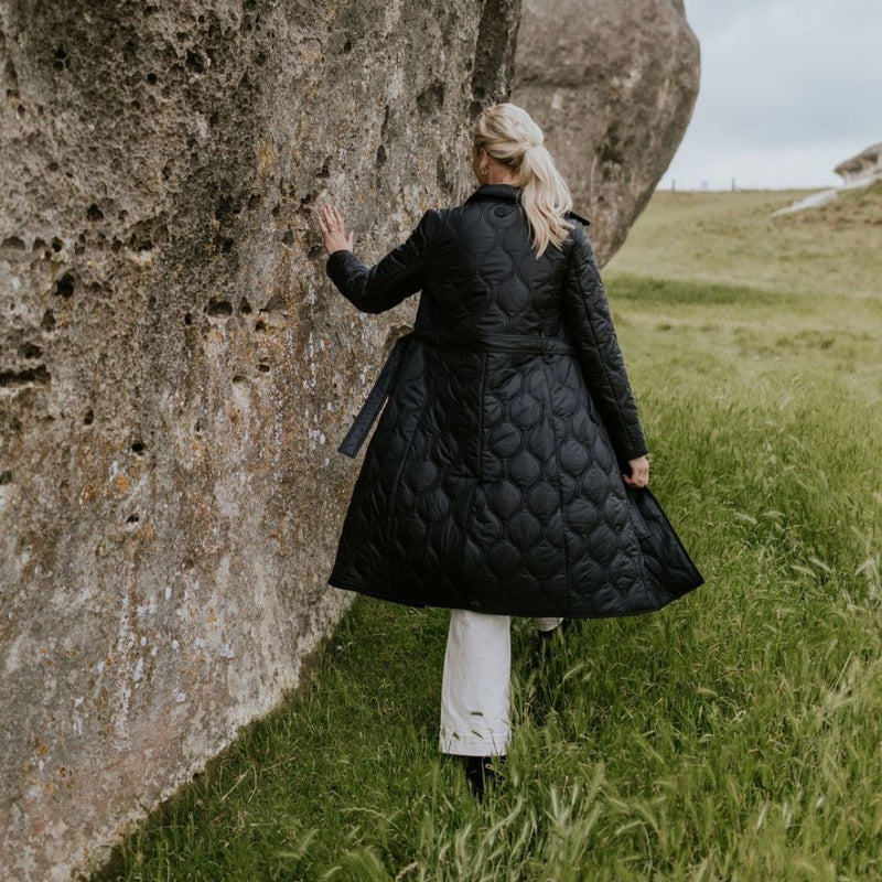 Lissy Quilt Coat / Black