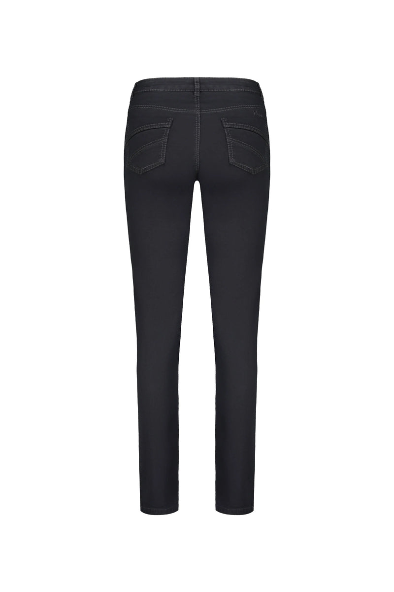 Straight Leg Full Length Jean - Black Denim