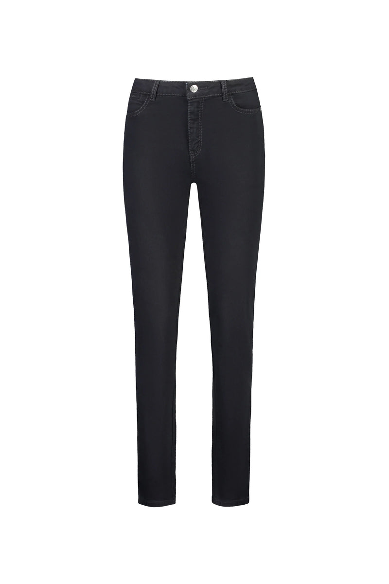 Straight Leg Full Length Jean - Black Denim