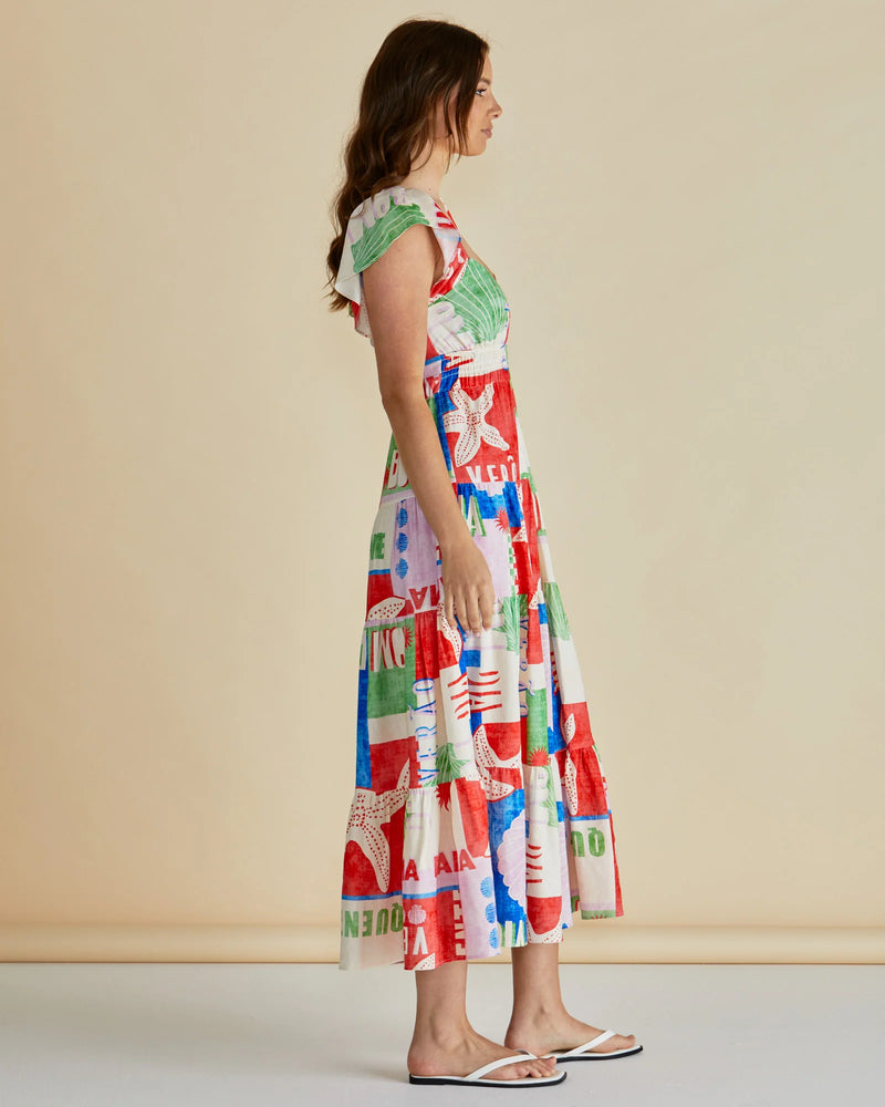 Sadie Dress / Seashell Print