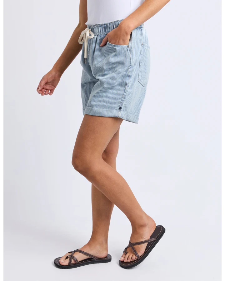 Holly Stripe Short / Blue
