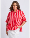 Palermo Stripe Shirt / Poppy