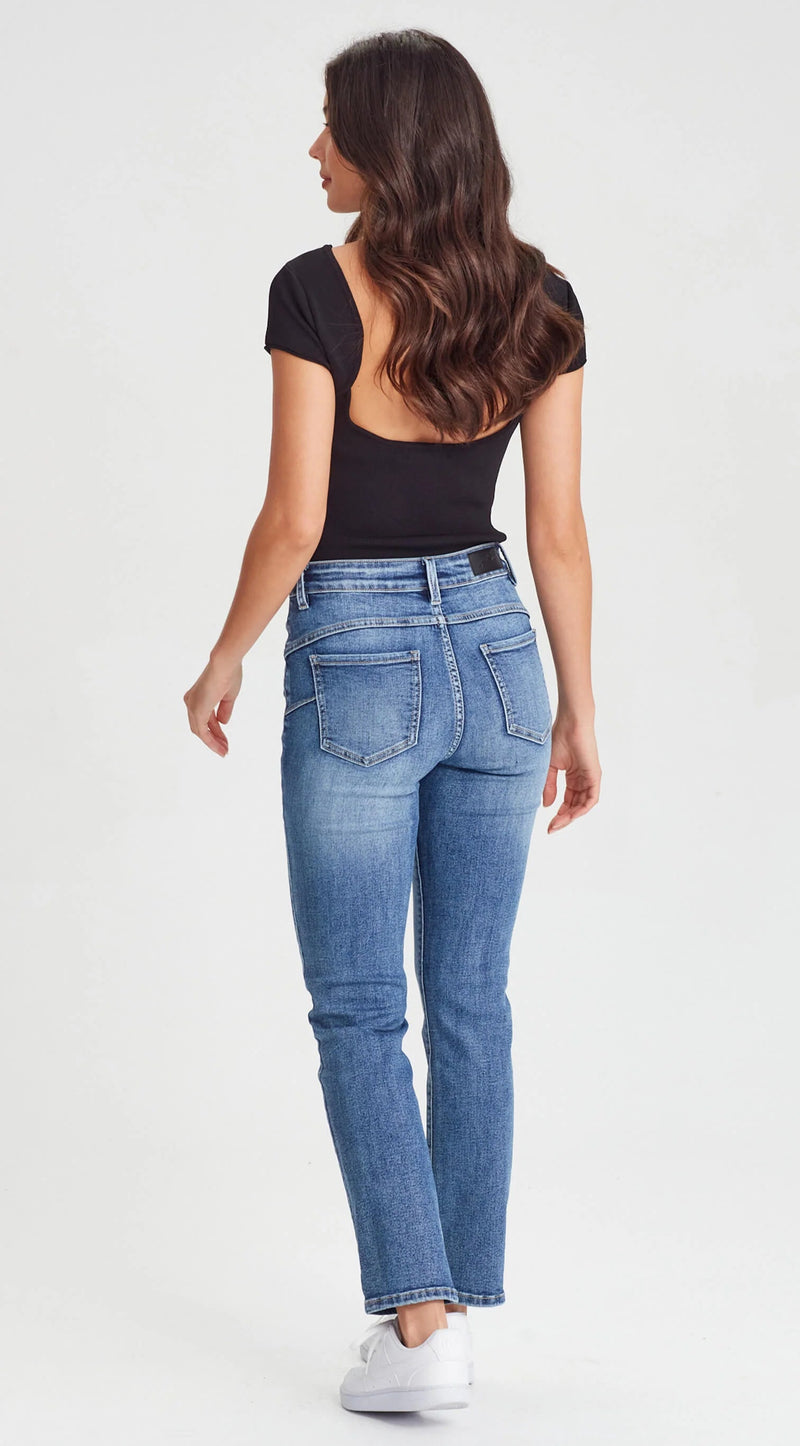 Peachy Push Up Jean - Denim Blue / Short Stuff