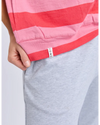 Mazie Block Stripe Sweat / Chateau Rose