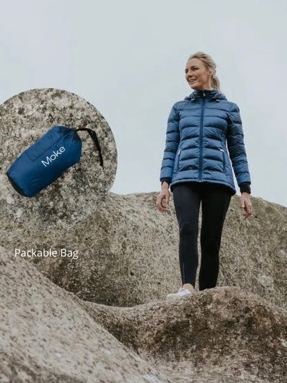 Lynnette Packable Down Jacket / Moonlight