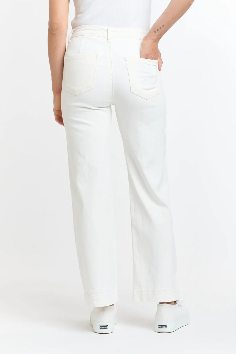 Bobbi 7/8 Denim Jeans - White