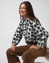 Charlotte Shirt - Navy Flower