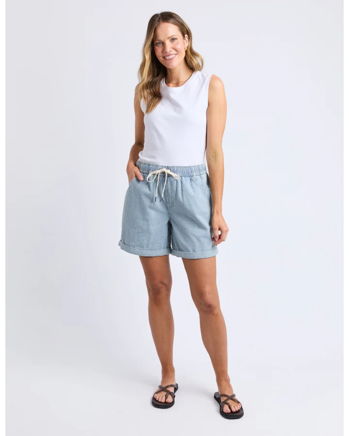 Holly Stripe Short / Blue